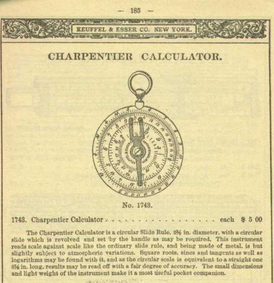 Charpentier K and E 1895 Catalog